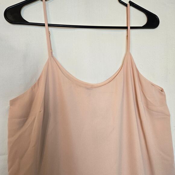 VTG-NWT's-Vince Camuto Sleeveless Fringe Bottom Hem Tank Top Nude Pink Size M - Picture 7 of 12